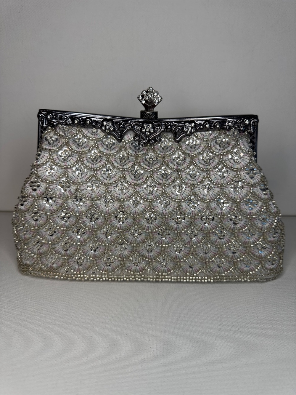 Uborse Beaded Sequin Evening Clutch Bag Vintage Style